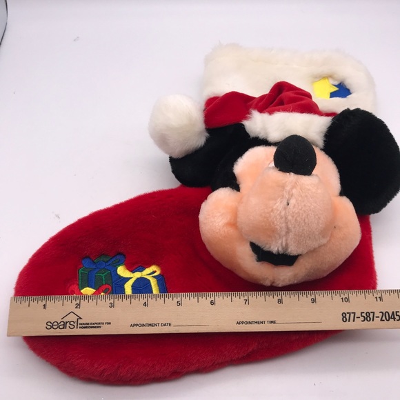Vintage Disney Mickey Mouse Plush Stocking - Picture 7 of 8